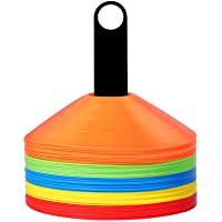 Conos Deportivos Set 50 Pcs Marcadores espaciales Conos de Disco de Seguridad de Agilidad para fútbol- fútbol…